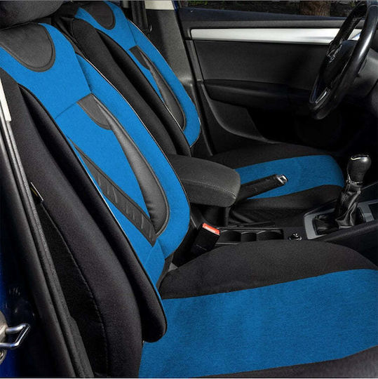 Set Universal Nero Blau Custom Autositzbezüge Citroen