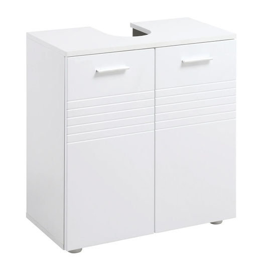 Kleankin 834-375 Πάγκος χωρίς Νιπτήρα Μ60xΒ30xΥ62.5cm Λευκός