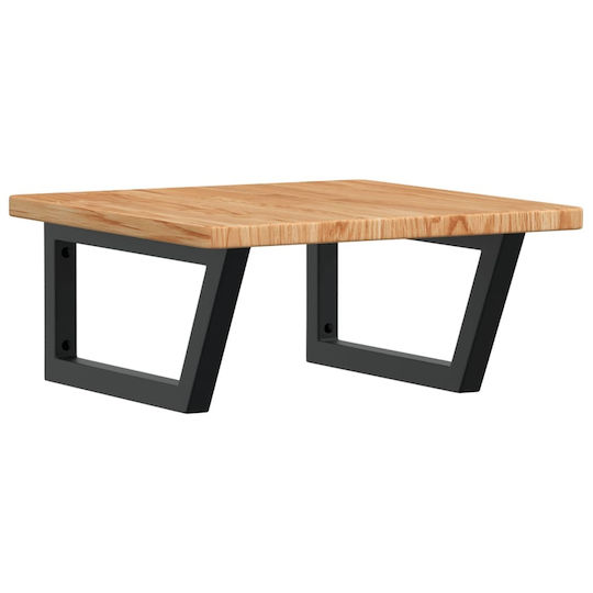 vidaXL Πάγκος χωρίς Νιπτήρα Μ50xΒ50xΥ2.5cm Καφέ