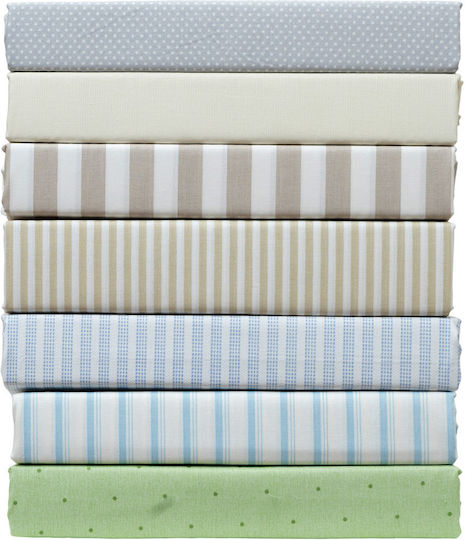 Viopros Viopros Baby Bettlaken Baumwolle Grün 80x100cm Stück
