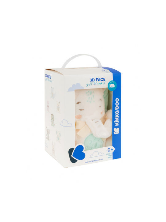 Kikka Boo Nursery Swaddling Blanket Elephant Time Fleece Blue with Animal 75x100cm Kikka Boo Nursery Swaddling Blanket Elephant Time Fleece Blue with Animal 75x100cm