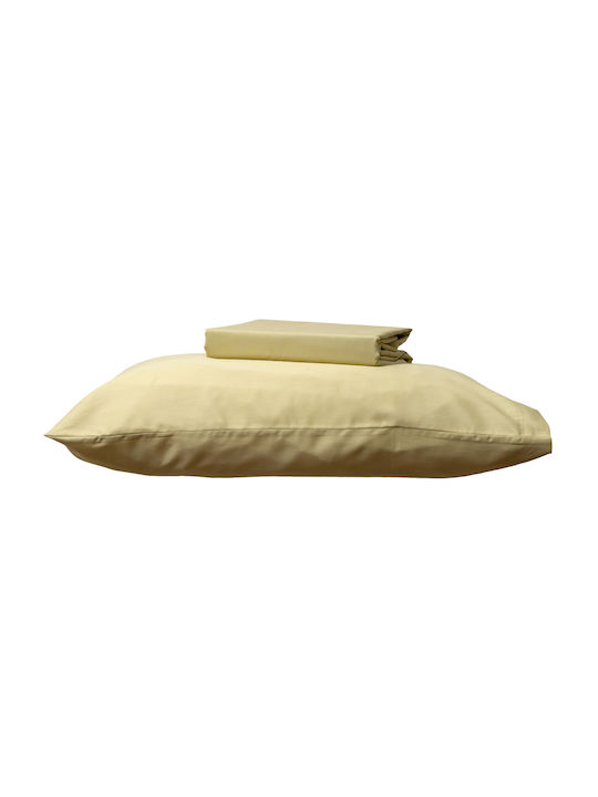 Anna Riska Σεντόνι Μονό με Λάστιχο 100x200+25εκ. Beige