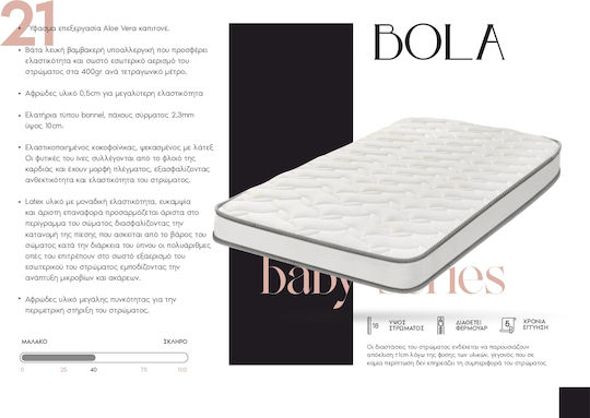 Comfort Strom Saltea Ortopedică Pentru Pătuț Bola cu Fibră de Cocos și Latex Comfort Strom Saltea Ortopedică Pentru Pătuț Bola cu Fibră de Cocos și Latex