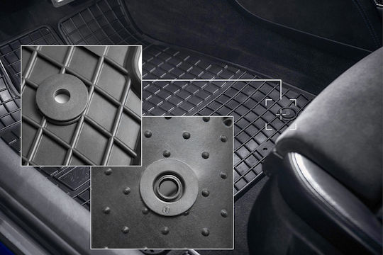 Rubber Car Mats Chevrolet Captiva Suv 2006-2017 Black Fitted