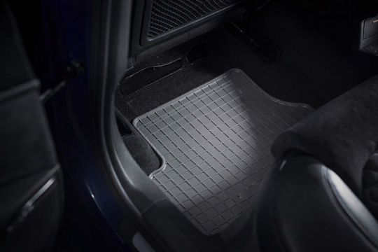 Rubber Car Mats Hyundai H-1 Ii Van 2007-2021 Fitted Gray