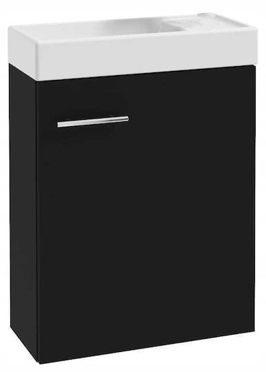 Deftrans Bathroom Vanity Unit With Sink M50xL23xH70cm Black Deftrans Bathroom Vanity Unit With Sink M50xL23xH70cm Black