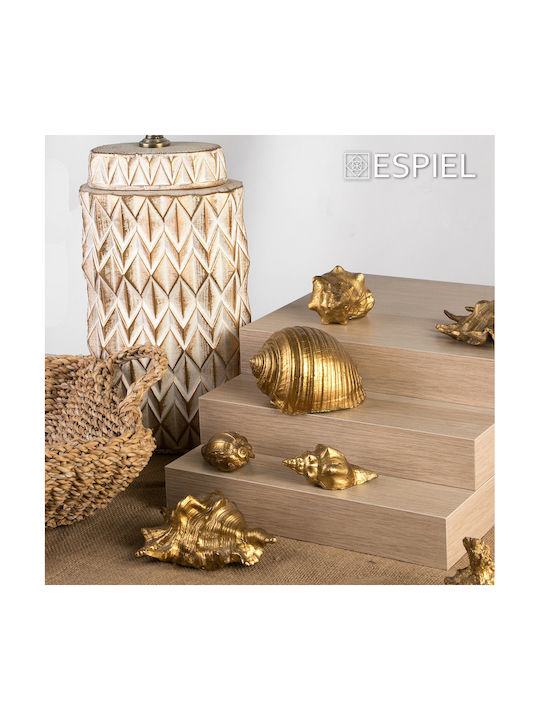 Coajă De Melc Aurie 9x4,5x4cm Set 6 Bucăți Espiel