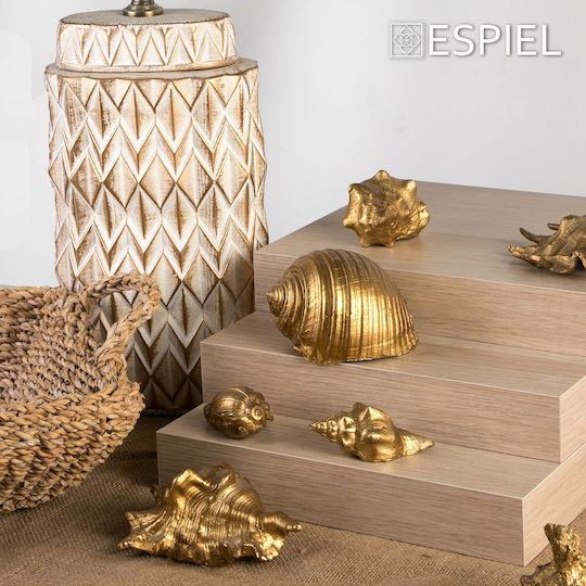 Coajă De Melc Aurie 9x4,5x4cm Set 6 Bucăți Espiel