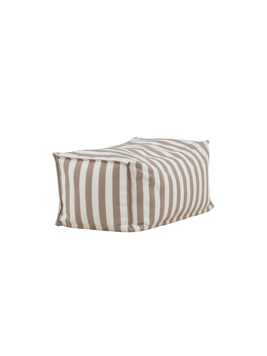 Πουφ Σκαμπό Αδιάβροχο Redang White/beige 75x40x33cm