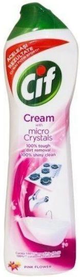 Cif Κρέμα Καθαρισμού Γενικής Χρήσης with Micro Crystals Pink Flower 500ml