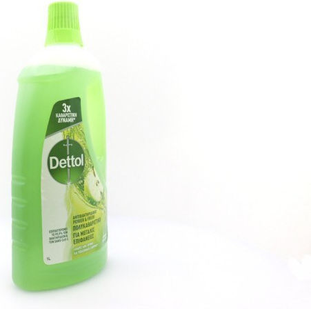 Dettol Power & Fresh Καθαριστικό Υγρό Πατώματος με Απολυμαντική Δράση Πράσινο Μήλο 1lt