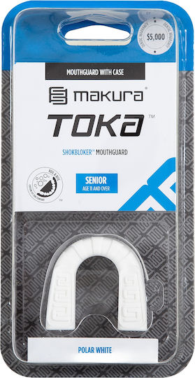 Makura Sport Toka 6017514101 Προστατευτική Μασέλα Senior Λευκή