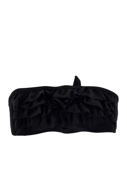 Strapless Bikini Top Μαύρο