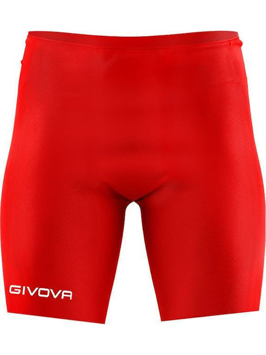 Givova Bermuda P004-Rot Herren Sportleggings Kompression Kurze Rote