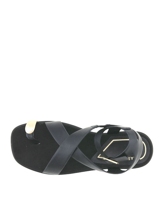 Flache Sandalen Für Damen Schwarz