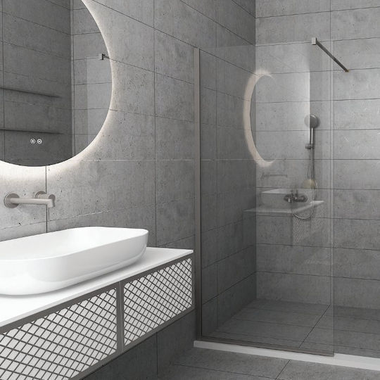 Orabella Serena Διαχωριστικό Ντουζιέρας 120x200cm Satine