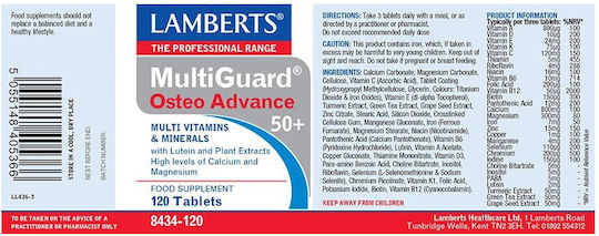 Lamberts MultiGuard OsteoAdvance 50+ Ειδικό Συμπλήρωμα Διατροφής 120 ταμπλέτες