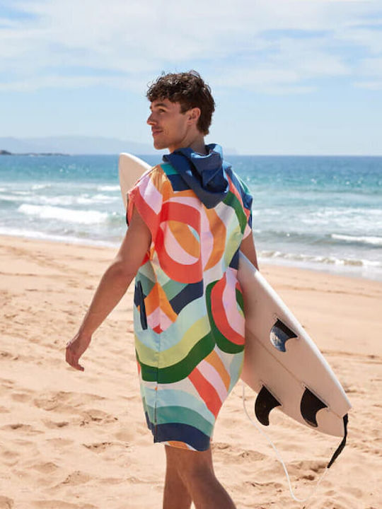 Dock & Bay Beach Poncho From Multicolour Microfiber