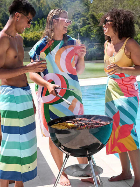 Dock & Bay Beach Poncho Made Of Multicolour Microfiber