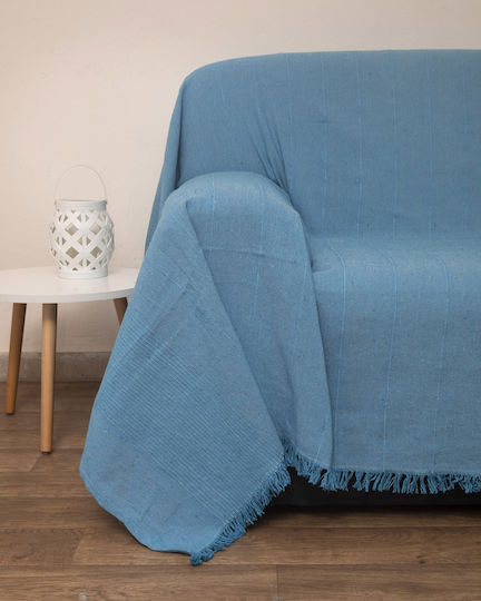 Viopros 1969 Three-Seater Sofa Throw 170x280cm Turquoise