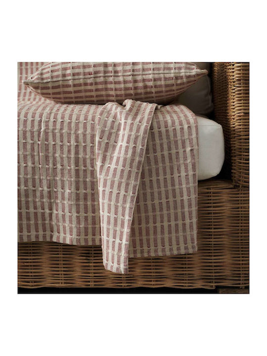 Gofis Home Elysia Armchair Throw 180x180cm Dusty Rust