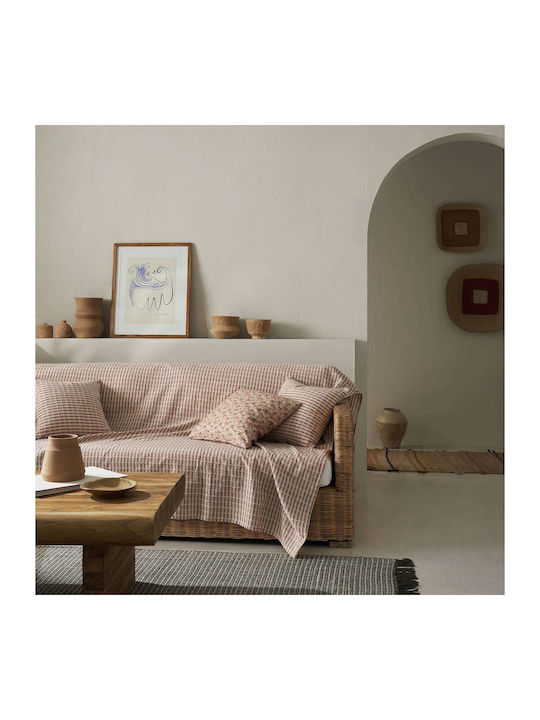 Gofis Home Elysia Armchair Throw 180x180cm Dusty Rust