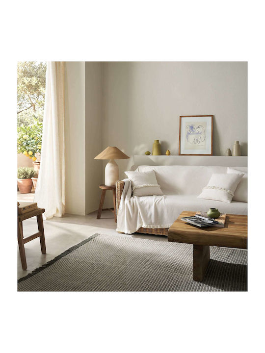 Gofis Home Odessa Ριχτάρι Πολυθρόνας 180x180εκ. Off White