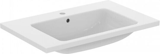 Ideal Standard I.life Einbau Badezimmerwaschbecken aus Porzellan 81x51x18cm