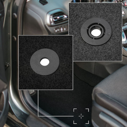 Grundlegende Schwarze Velours Auto Fußmatten Cupra Leon Kl 5d Sportstourer 33,5cm 2020-2024