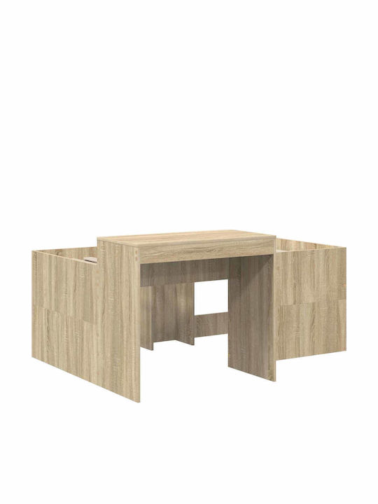 Kinderbett Hochbett Einzeln mit Schreibtisch Beige