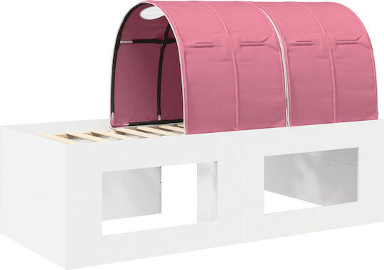 Kids Bed Loft Single with Desk Pink