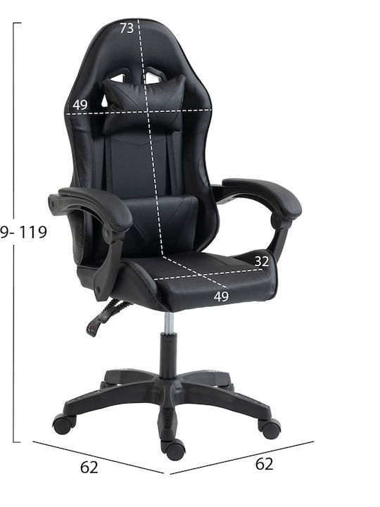 HomeMarkt Stratus HM1231.01 Piele Sintetică Neagră