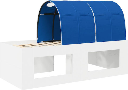 Kinderbett Einzel mit Schreibtisch Blau