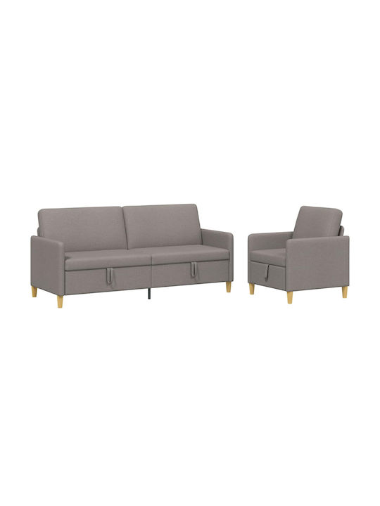 vidaXL Wohnzimmermöbel-Set 2-Sitzer & Sessel