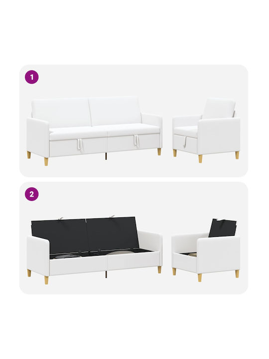 vidaXL Wohnzimmermöbel-Set 2-Sitzer & Sessel