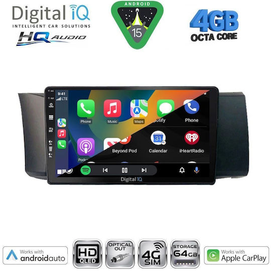 Digital IQ Ηχοσύστημα Αυτοκινήτου για Toyota GT86 Subaru BRZ 2012 (Bluetooth/USB/WiFi/GPS/Apple-Carplay/Android-Auto) με Οθόνη Αφής 9"