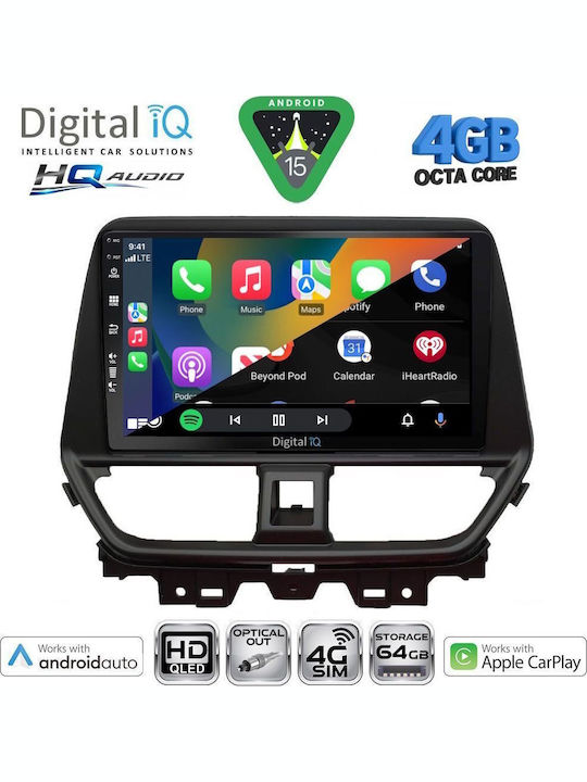 Digital IQ Car Audio System for Suzuki Alto Nissan Pixo 2009-2014 Bluetooth USB WiFi GPS Apple CarPlay Android Auto with 9" Touch Screen