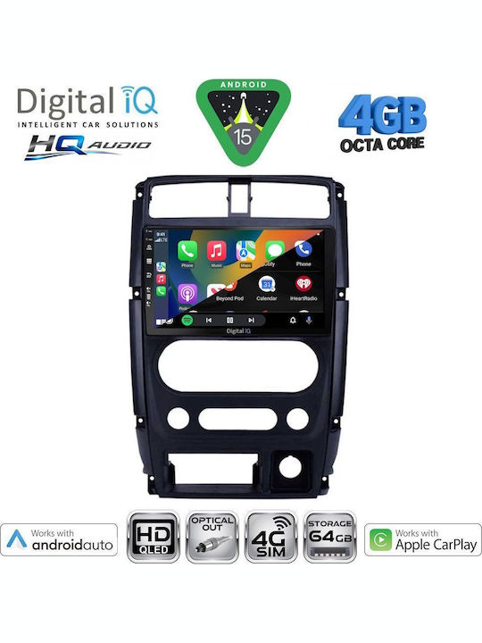 Digital IQ Car Audio System for Suzuki Jimny 2007-2017 (Bluetooth/USB/WiFi/GPS/Apple CarPlay/Android Auto) with 9" Touch Screen
