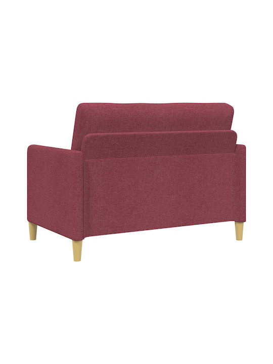 Doppelsitzer Sofa mit Stauraum Rot 122x78x87cm