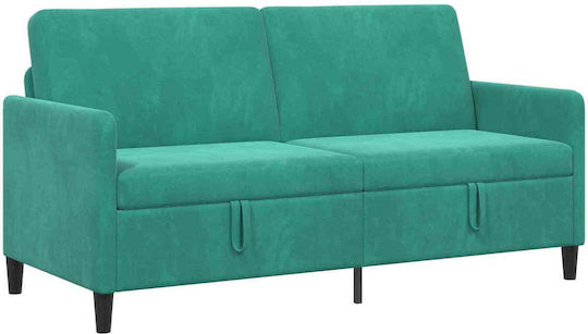 Dreisitzer Sofa mit Stauraum Türkis 172x78x87cm