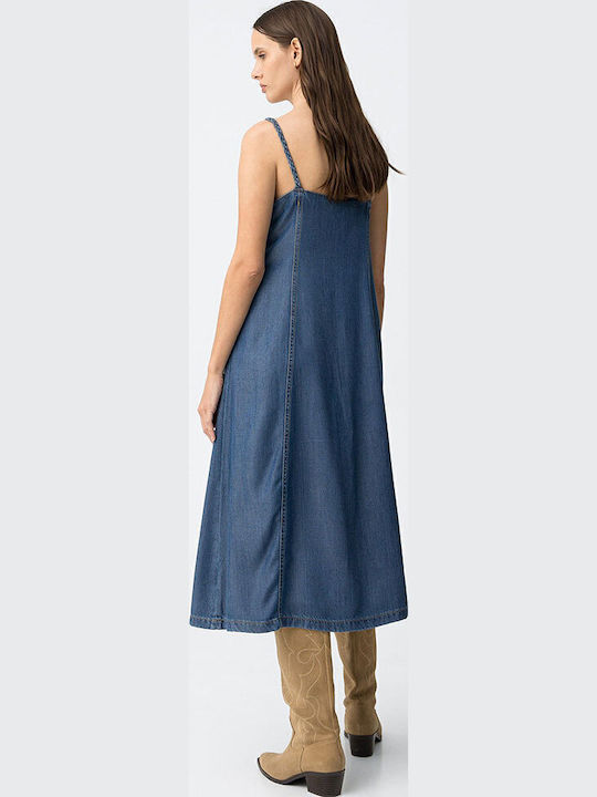 Summer Midi Denim Dress Blue 10065648 M10