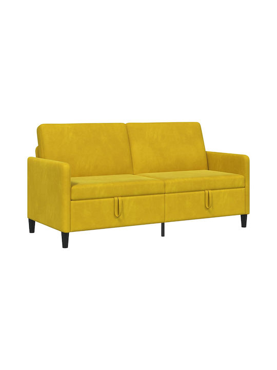 Canapea Cu Trei Locuri Cu Spațiu De Depozitare Galbenă 172x78x87cm