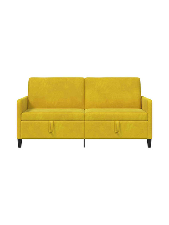 Canapea Cu Trei Locuri Cu Spațiu De Depozitare Galbenă 172x78x87cm