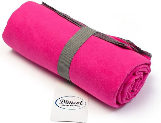 Dimcol Πετσέτα Microfiber Σώματος Φούξια 160x80εκ.
