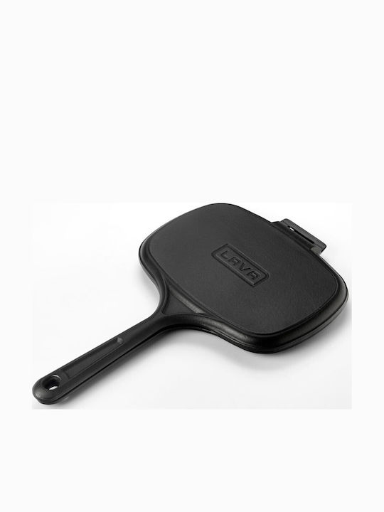 Lava Doppelte Grillpfanne aus Gusseisen mit Emaille-Innenbeschichtung 18cm