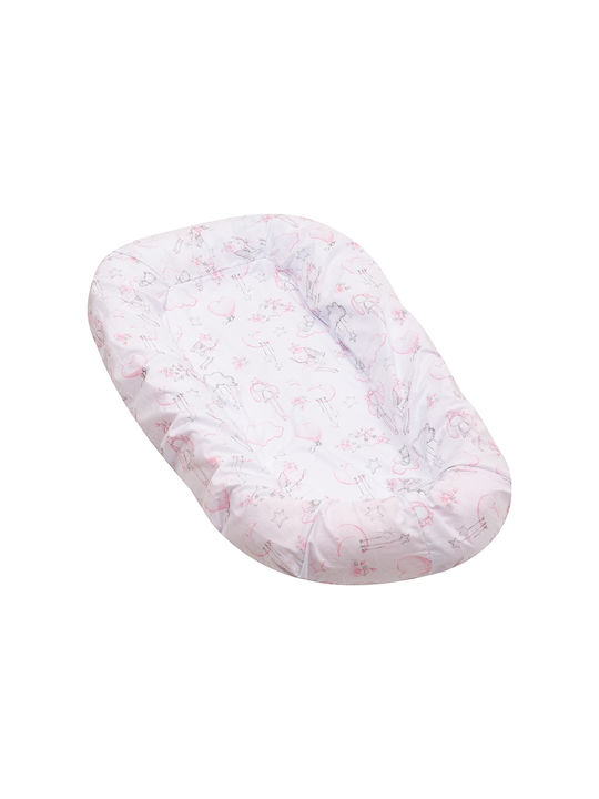 Kidizi Perna Cuib Pentru Bebeluși Roz 50x90cm