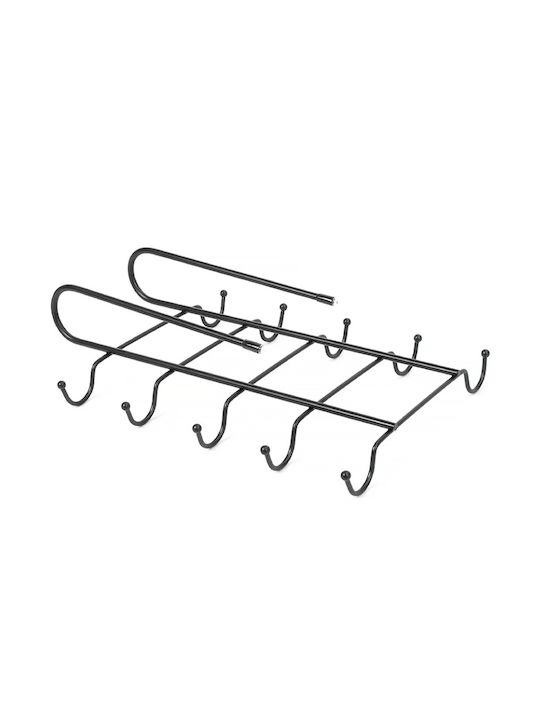 Metallischer Becherständer 28x18cm Schwarz