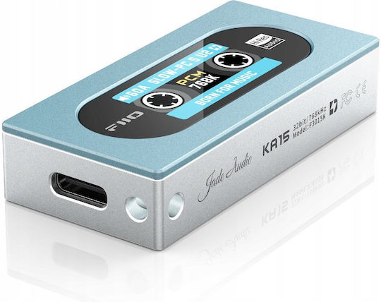 FiiO KA15 Tragbarer Digital-Analog-Wandler & Kopfhörer-Verstärker USB-Dongle Blauer