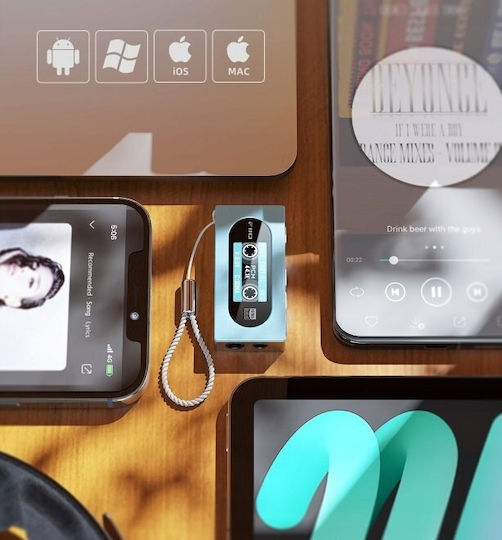 FiiO KA15 Tragbarer Digital-Analog-Wandler & Kopfhörer-Verstärker USB-Dongle Blauer