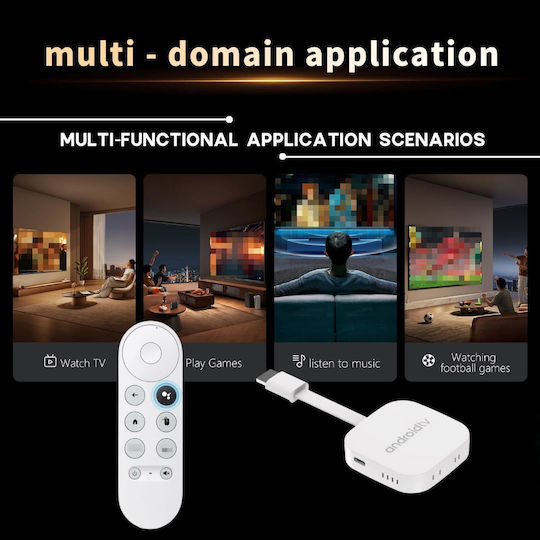 Factory Smart TV Stick 4K Ultra HD with Bluetooth Wi-Fi HDMI and Google Assistant